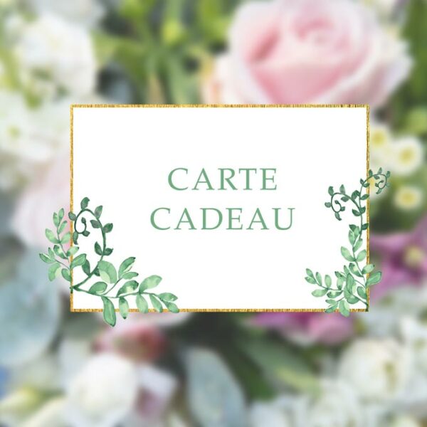 Illustration de la carte cadeau en ligne de Pelican Fleurs Paris