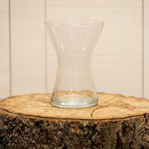 Vase en verre polygone