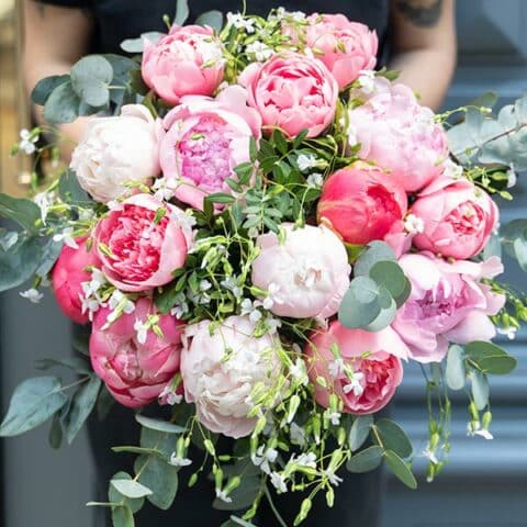 Brassée de pivoines pour la fête des mères