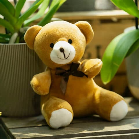 Ourson en peluche camel